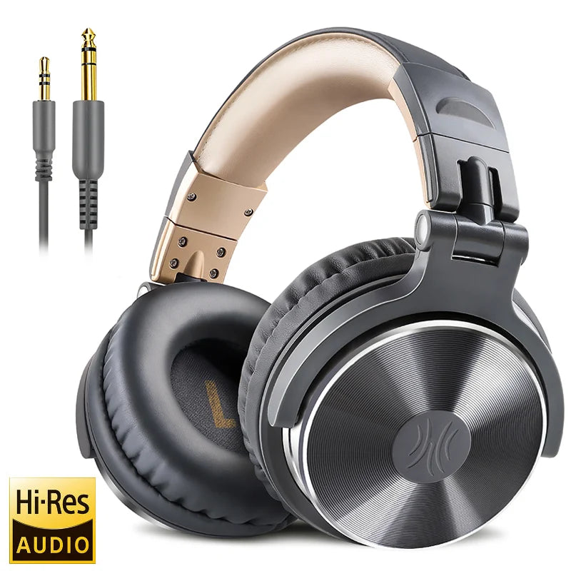 OneOdio Wired Professional Studio Headphones – DJ Over-Ear with Mic, Hi-Res