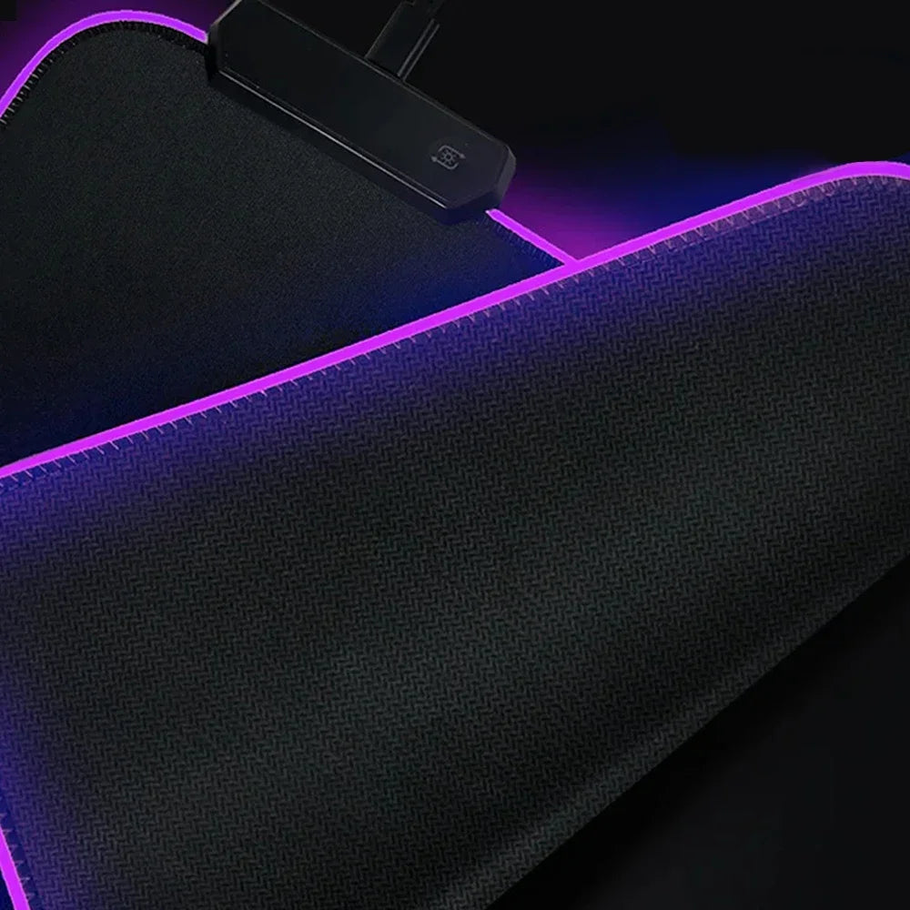 RGB ASUS XXL Gaming Mouse Pad – Black-Green LED Extended Desk Mat