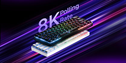 Akko MonsGeek FUN60 60% Mechanical Gaming Keyboard – Magnetic Switch, 8K ARGB