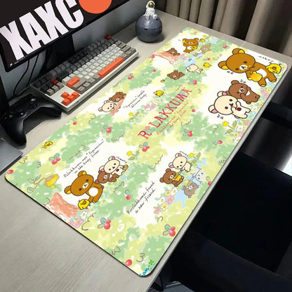 Large Mouse Pad Xxl Rilakkuma-es Mousepad Gamer Office Accessories Pc Cabinet Games Desk Mat Computer Desks Keyboard Gaming Mats