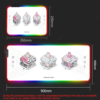 RGB DIY XXL Gaming Mouse Pad – Large Backlit Deskmat for PC