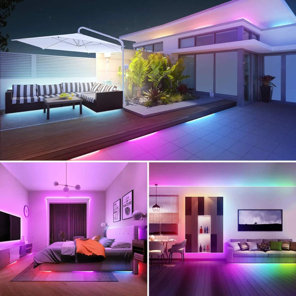 RGB USB LED Strip – App & 44-Key Remote, Perfect for Room & Gaming Decor