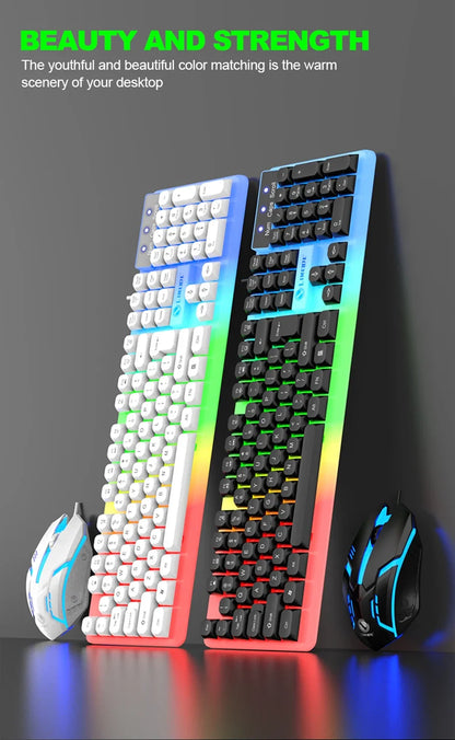 NG GTX350 RGB Gaming Keyboard & Mouse Combo – Wired, Black