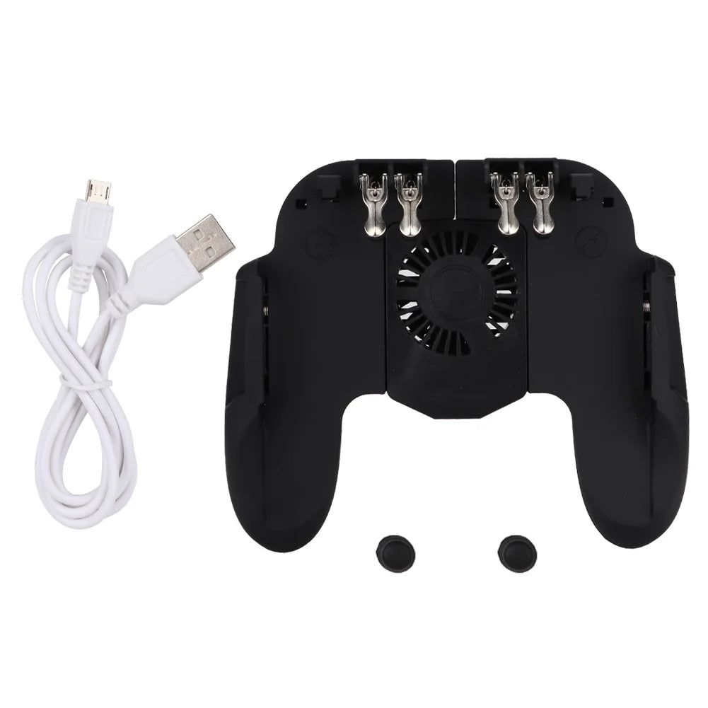 Mobile Gaming Handle Gamepad for phones 4.7-7.0inch Game Controller Heat Dissipation Gamepad Power Handle with Cooling Fan