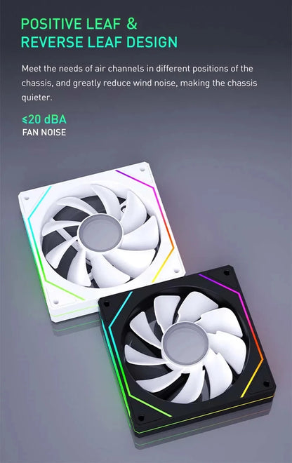UPSIREN UF-1 PRISM 4 PRO 120mm ARGB PWM Cooling Fan