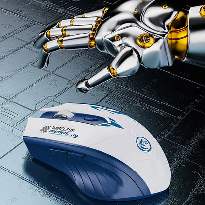 Bluetooth 5.4 Dual-Mode Wireless Mouse – Rechargeable, Silent, 6-Button