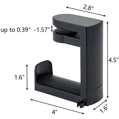 360° Rotating Headphone Stand – Desktop Headset Holder & Organizer