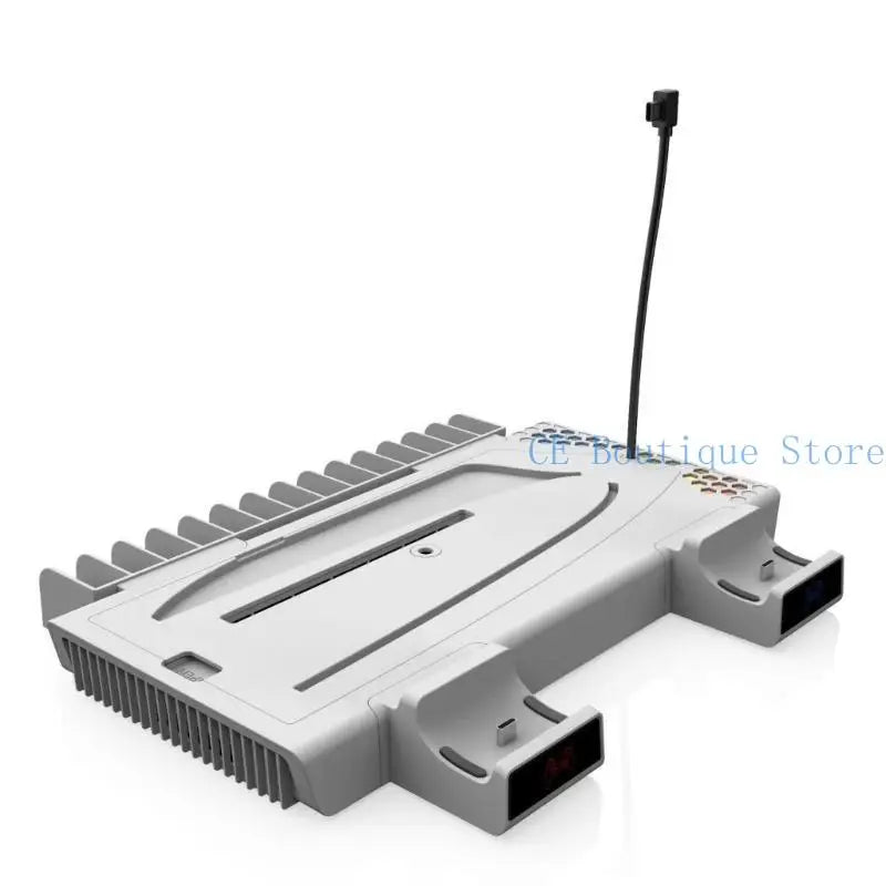 652F Cooling Fan with Controller Charging Plug LED Cooling Fan For Game Console