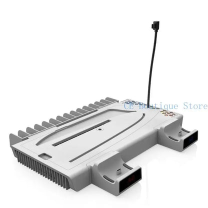 652F Cooling Fan with Controller Charging Plug LED Cooling Fan For Game Console