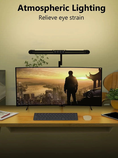 LED Clamp-On Desk Lamp – 24W Ultra-Bright, Auto-Dimming for Home & Office