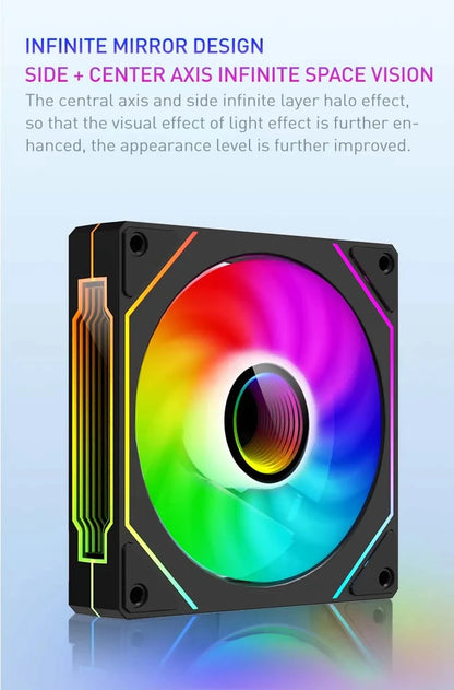 UPSIREN UF-1 PRISM 4 PRO 120mm ARGB PWM Cooling Fan