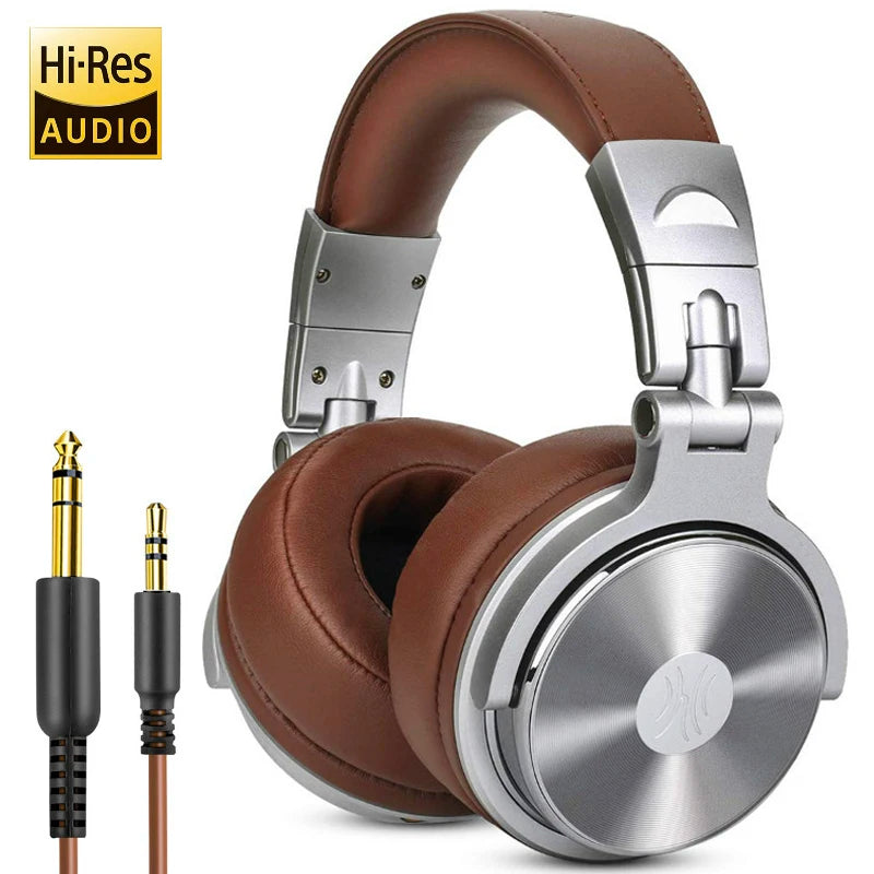 OneOdio Wired Professional Studio Headphones – DJ Over-Ear with Mic, Hi-Res