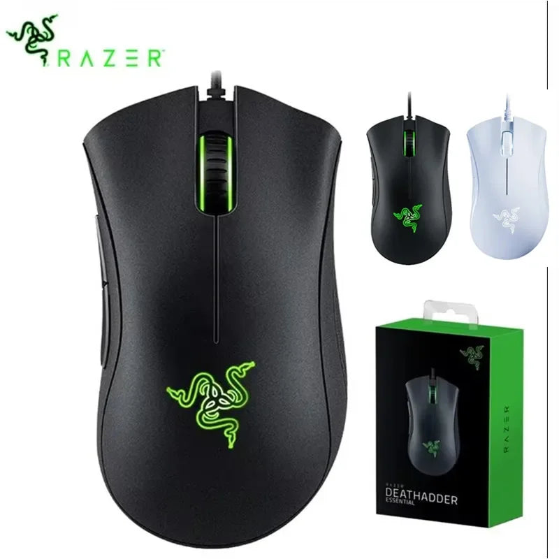 Razer DeathAdder Essential Wired Gaming Mouse – 6400 DPI, 5 Buttons