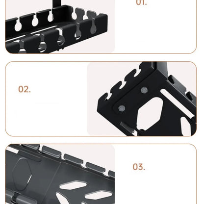 Desk Cable Management Tray – Wire Organizer for PC & Charging Cords