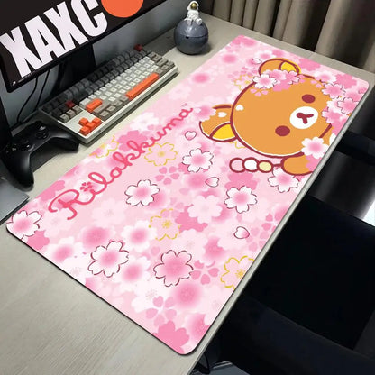 Large Mouse Pad Xxl Rilakkuma-es Mousepad Gamer Office Accessories Pc Cabinet Games Desk Mat Computer Desks Keyboard Gaming Mats