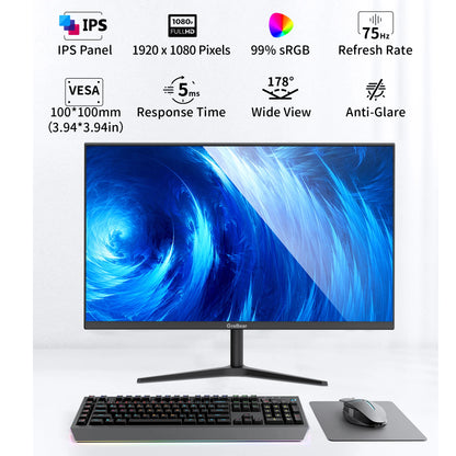 GreBear 27″ Full HD IPS Monitor – 75Hz, HDMI/VGA