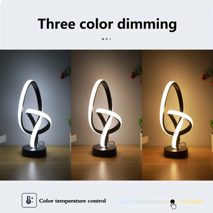 Simple LED Desk Lamp – USB Powered, 3-Color Adjustable Brightness for Home & Office