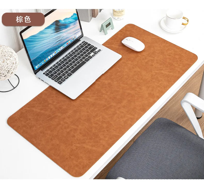Waterproof PU Desk Pad – Large Non-Slip Mouse & Keyboard Mat, Easy to Clean