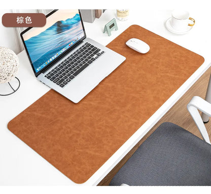 Waterproof PU Desk Pad – Large Non-Slip Mouse & Keyboard Mat, Easy to Clean