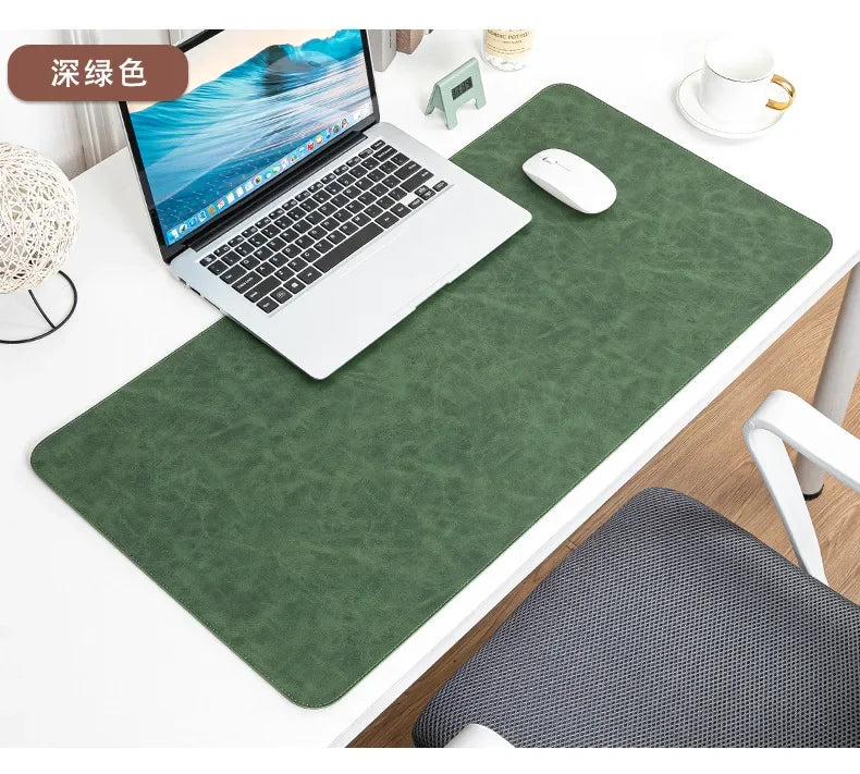 Waterproof PU Desk Pad – Large Non-Slip Mouse & Keyboard Mat, Easy to Clean