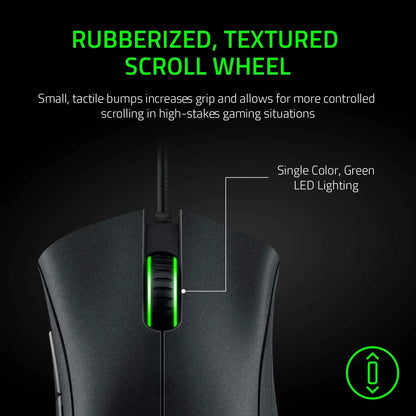 Razer DeathAdder Essential Wired Gaming Mouse – 6400 DPI, 5 Buttons