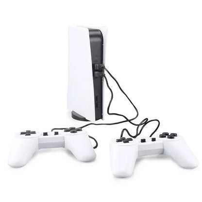GS5 Retro Game Console – 200 Classic 8-Bit Games, USB Wired Dual Controllers