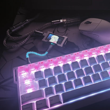 HMLAB ZNEO Gaming USB Hub – 3-Port, 8K Hz, Display Screen