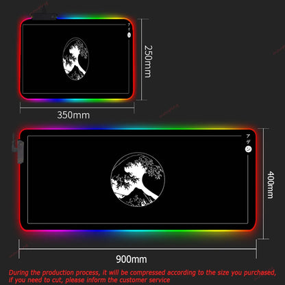 RGB DIY XXL Gaming Mouse Pad – Large Backlit Deskmat for PC