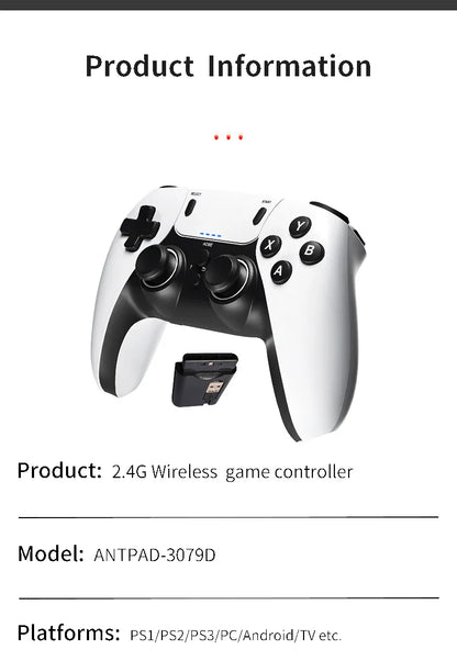 Wireless Gaming Controller – Compatible with PS1/PS2/PS3, PC & Android