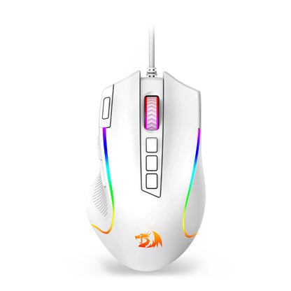 Redragon M612 Predator RGB Gaming Mouse – 8000 DPI, Wired, White