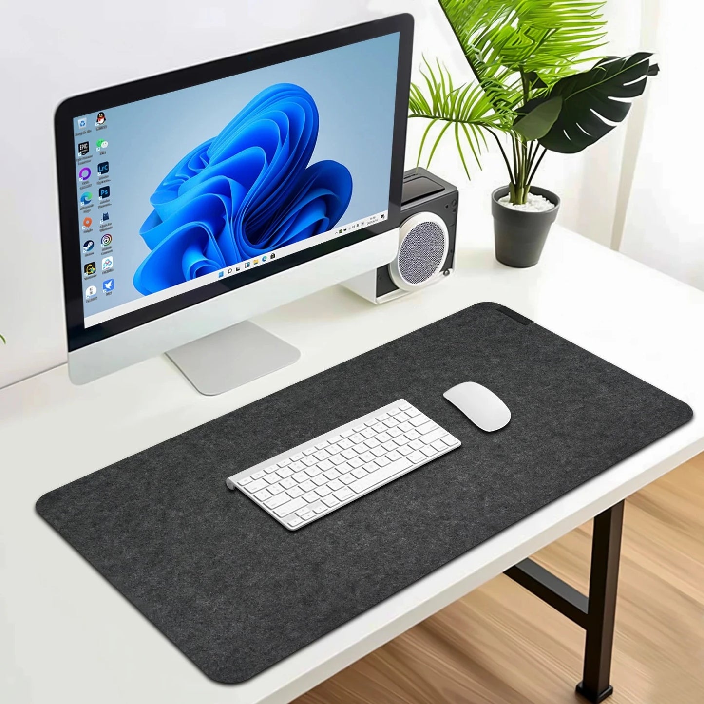 Large Desk Mat – Non-Slip Mouse & Keyboard Pad, Durable & Washable