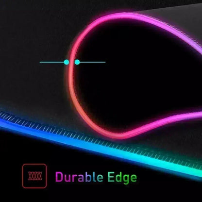 Redragon RGB LED Gaming Mouse Pad – Anti-Skid Desk Mat for PC & Laptop