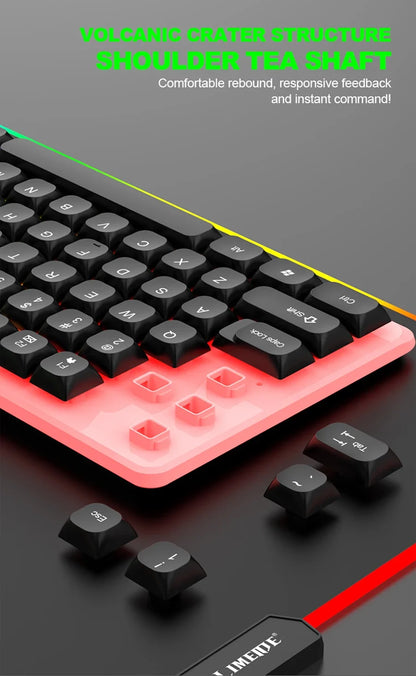 NG GTX350 RGB Gaming Keyboard & Mouse Combo – Wired, Black