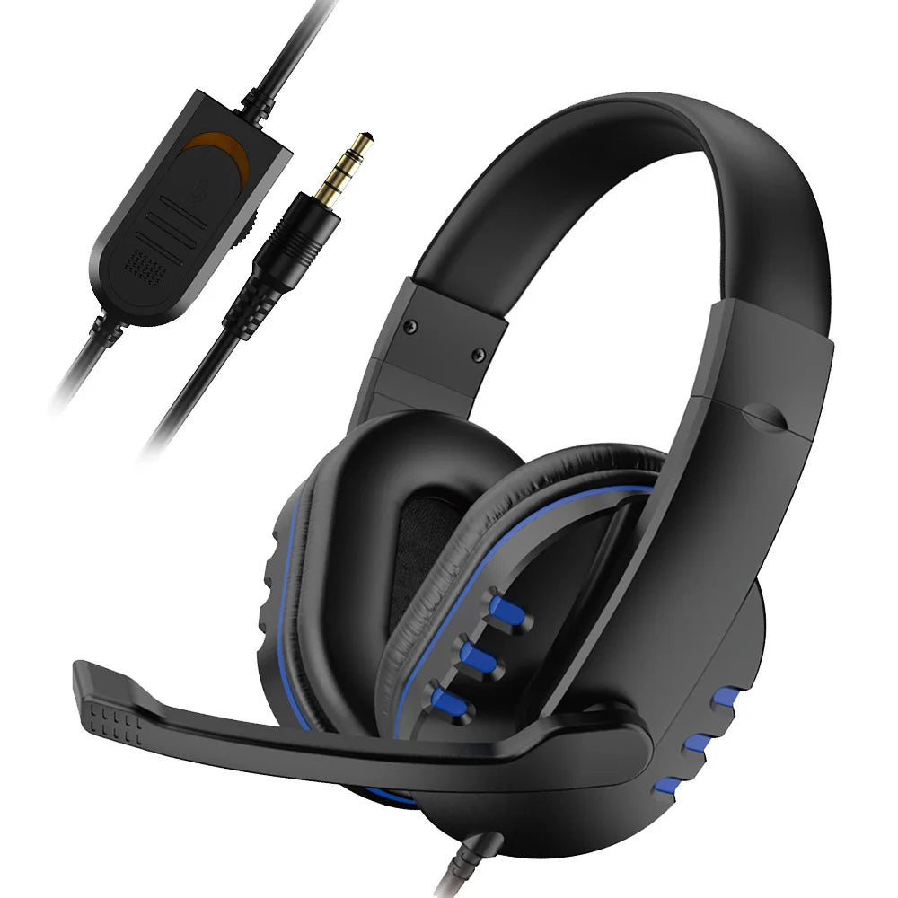 3.5mm Wired Gaming Headset – Earphones with Mic for PS4 & PC