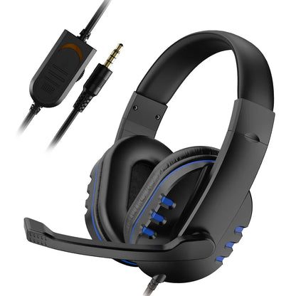 3.5mm Wired Gaming Headset – Earphones with Mic for PS4 & PC