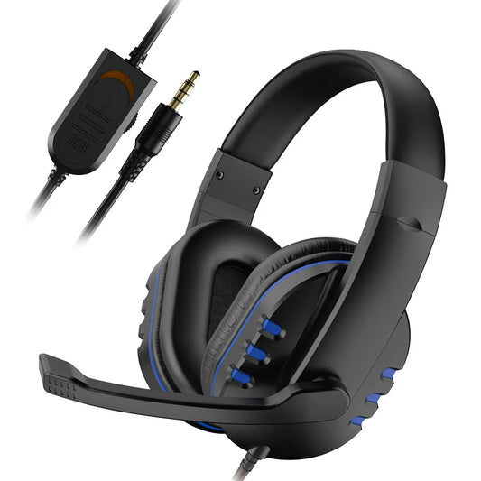 3.5mm Wired Gaming Headset – Earphones with Mic for PS4 & PC