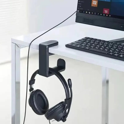 360° Rotating Headphone Stand – Desktop Headset Holder & Organizer