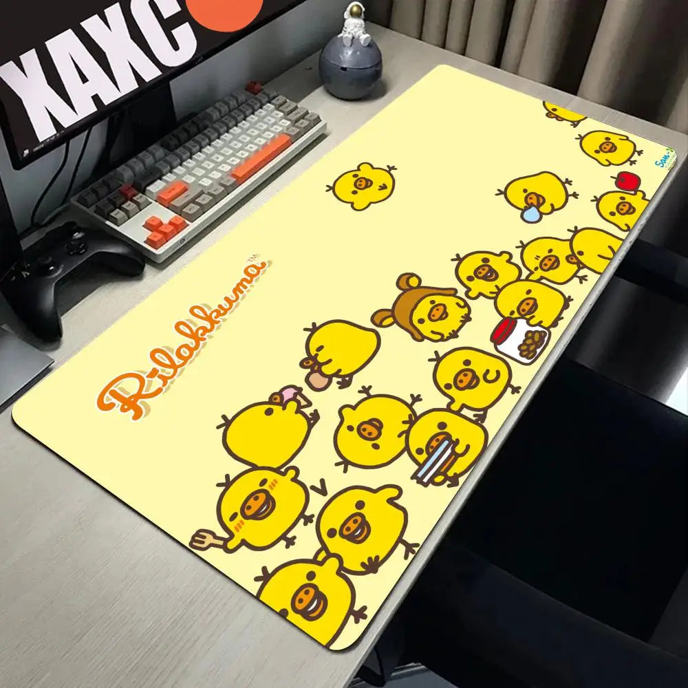 Large Mouse Pad Xxl Rilakkuma-es Mousepad Gamer Office Accessories Pc Cabinet Games Desk Mat Computer Desks Keyboard Gaming Mats
