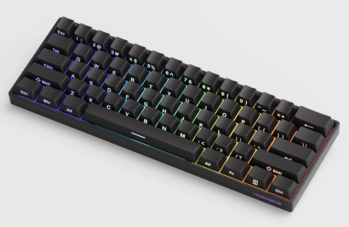Akko MonsGeek FUN60 60% Mechanical Gaming Keyboard – Magnetic Switch, 8K ARGB