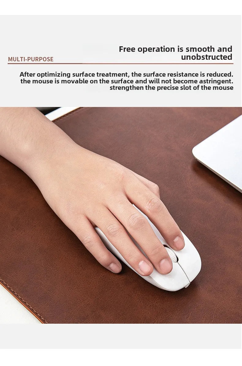Waterproof PU Desk Pad – Large Non-Slip Mouse & Keyboard Mat, Easy to Clean