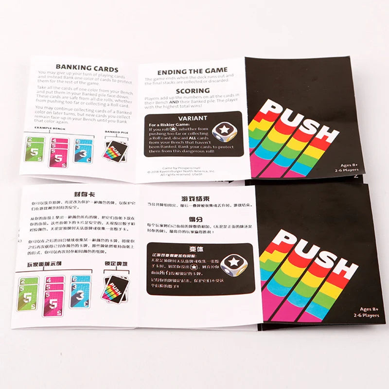 Push Board Game for Gathering Party Game