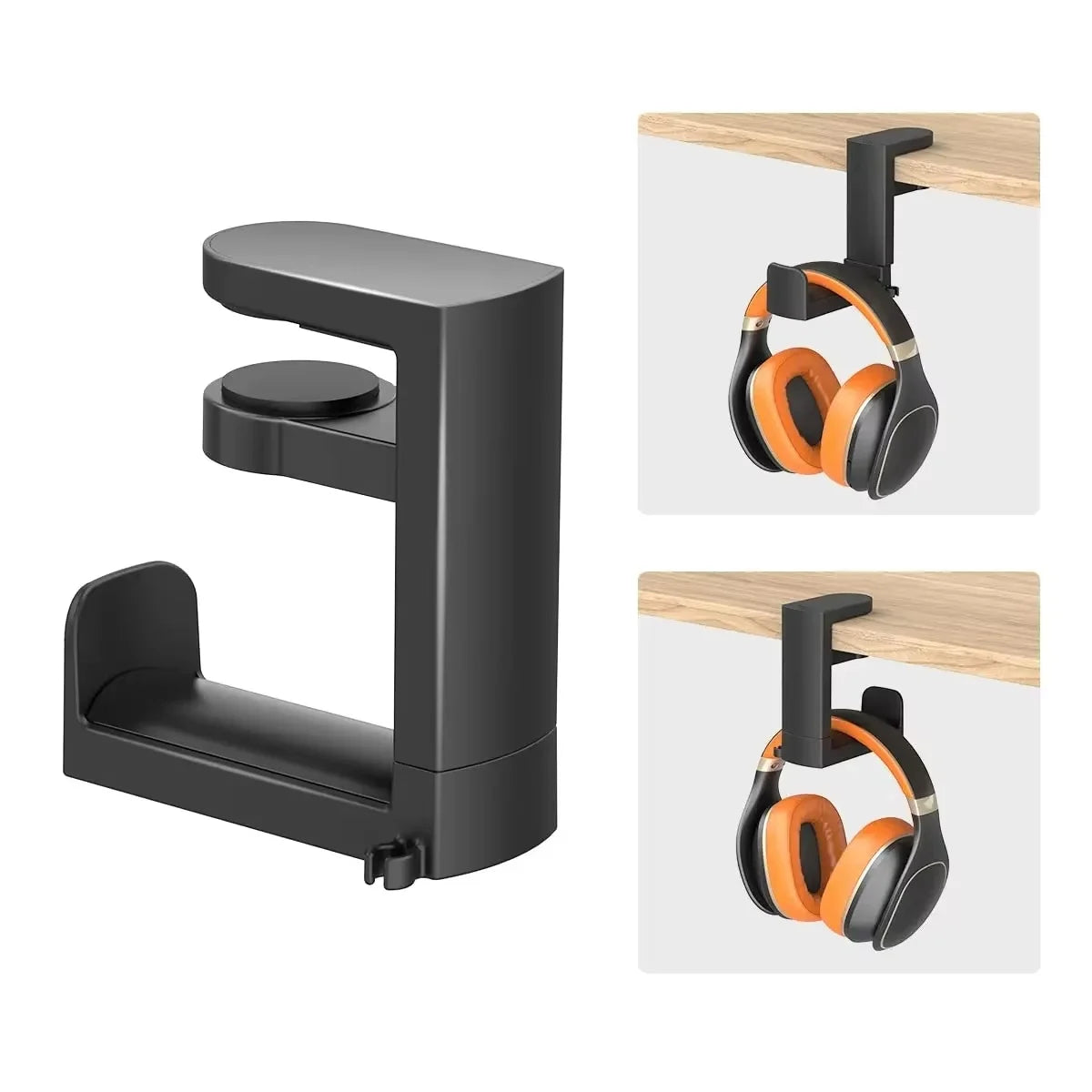 360° Rotating Headphone Stand – Desktop Headset Holder & Organizer