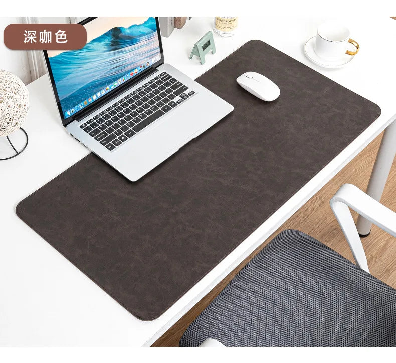 Waterproof PU Desk Pad – Large Non-Slip Mouse & Keyboard Mat, Easy to Clean