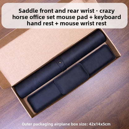 Waterproof PU Desk Mat Set – Large Non-Slip Mouse & Keyboard Pads with Wrist Rest