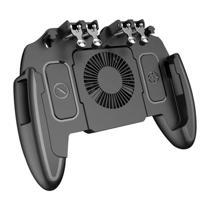 6 Finger Mobile Shooting Gaming Button Trigger Gamepad with Cooling Fan for PUBG Mobile Trigger Joypad Game Console