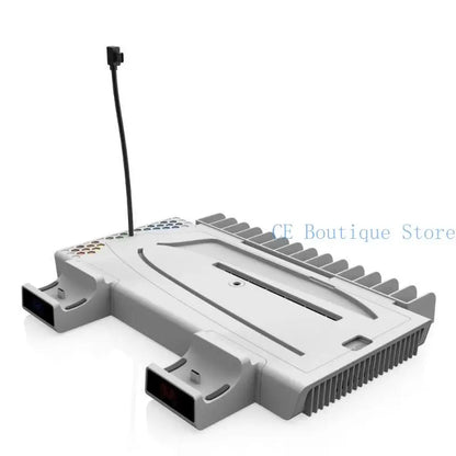 652F Cooling Fan with Controller Charging Plug LED Cooling Fan For Game Console