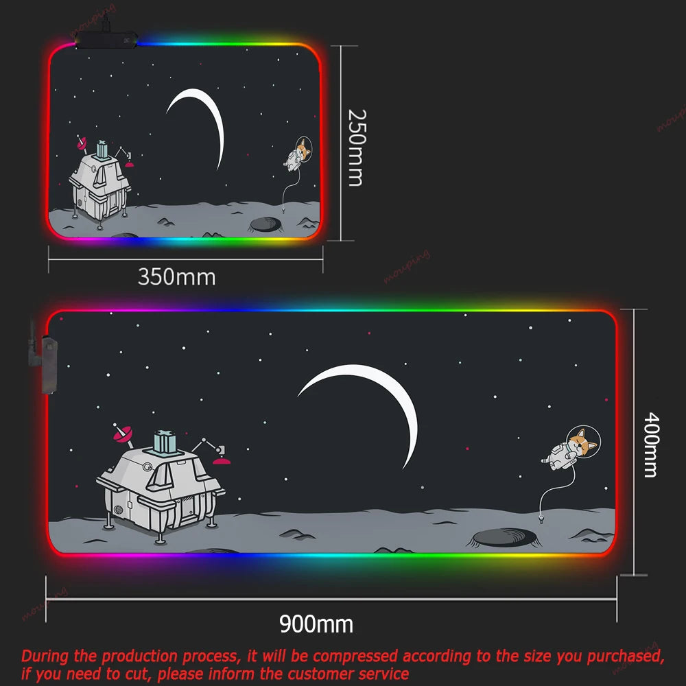 RGB DIY XXL Gaming Mouse Pad – Large Backlit Deskmat for PC
