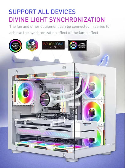 UPSIREN UF-1 PRISM 4 PRO 120mm ARGB PWM Cooling Fan