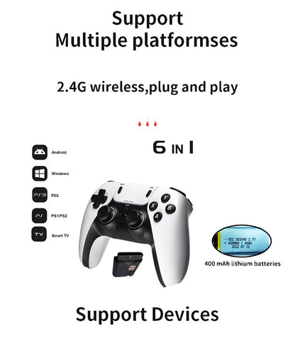 Wireless Gaming Controller – Compatible with PS1/PS2/PS3, PC & Android