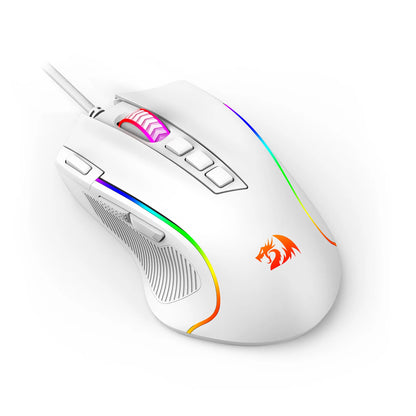Redragon M612 Predator RGB Gaming Mouse – 8000 DPI, Wired, White